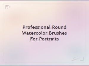 Professional Round Watercolor Brushes for Portrait Painting – Fine Tip Artist Brush Set